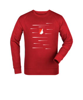 Merch Roller Sweatshirt Red | #lines