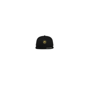 Merch 5 Panel Classic Snapback Cap Black Black