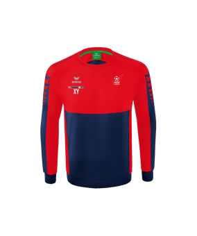 Erima Six Wings Sweatshirt Kids Dunkelblau Rot