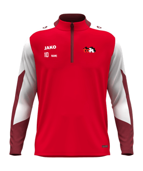 JAKO Dynamic Zip Sweatshirt Kids Rot F114