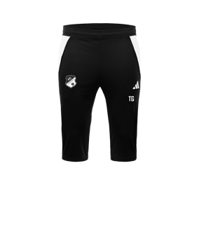 adidas Tiro 24 3/4 Trainingshose Schwarz Weiss