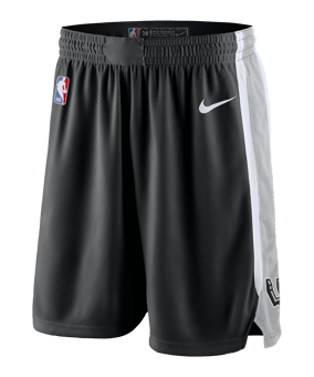 Nike San Antonio Spurs Icon Edition Swingman Short Schwarz F010 - schwarz
