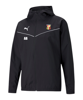 PUMA teamRISE Allwetterjacke Schwarz Weiss F03