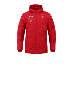 JAKO Team Coach Kapuzenjacke Kids Rot F100