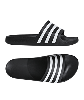 adidas Adilette Aqua Badelatsche Schwarz - schwarz