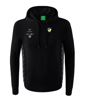Erima Team Essential Hoody Schwarz Grau