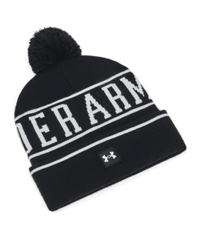 Under Armour M Halftime Pom Beanie-BLK Beanie Schwarz F001