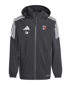 adidas Tiro 24 Regenjacke Schwarz Weiss