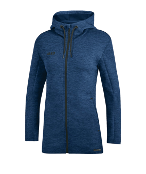 JAKO Premium Basic Kapuzenjacke Damen Blau F49 - blau