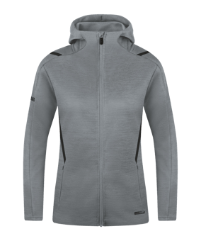 JAKO Challenge Freizeit Kapuzenjacke Damen F531 - grau