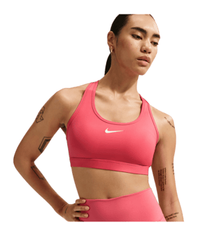 Nike Swoosh Medium Support Sport-BH Damen Orange F897