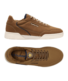 Hummel Forli Synth. Suede Sneaker Braun F8020 - braun