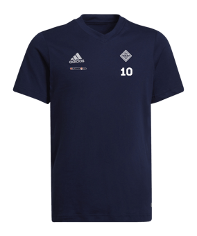 adidas Entrada 22 T-Shirt Kids Blau