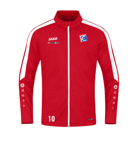 JAKO Power Polyesterjacke Rot Weiss F100