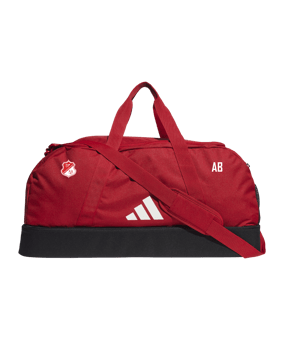 adidas Tiro League Duffel Bag Gr. L Rot Weiss