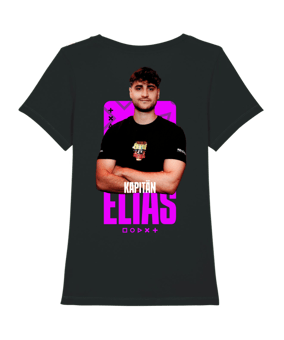 Battle of the Socials T-Shirt "Team Elias" Damen Schwarz - schwarz
