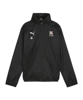 PUMA teamGOAL Allwetterjacke Kids Schwarz Weiss F03