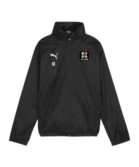 PUMA teamGOAL Allwetterjacke Kids Schwarz Weiss F03