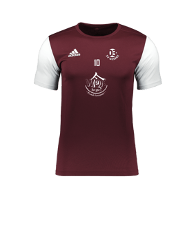 adidas Estro 19 Trikot kurzarm Dunkelrot Weiss