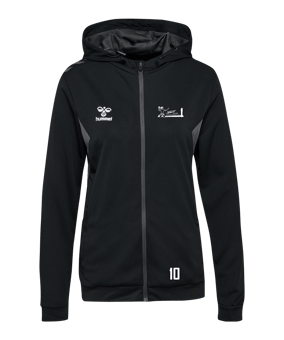 Hummel AUTHENTIC PL Kapuzenjacke Damen Schwarz F2001