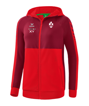 Erima Six Wings Kapuzenjacke Damen Rot