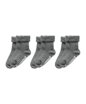 Hummel Mini Non Slip 3-Pack Socken Kids Grau F2006 - grau