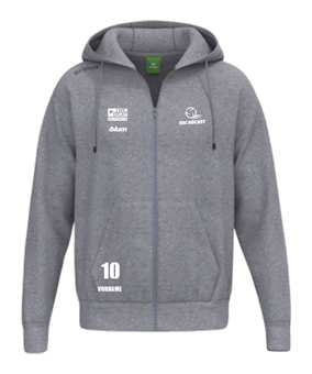 Erima TS Kapuzenjacke Kids Grau