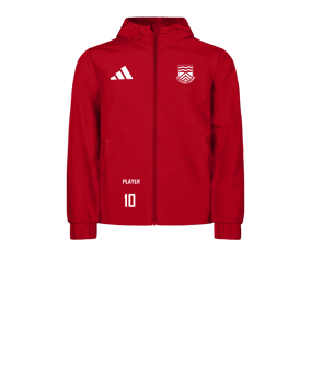 adidas Entrada 26 Allwetterjacke Kids Rot