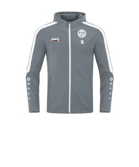 JAKO Power Kapuzenjacke Kids Grau F840