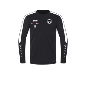 JAKO Power Sweatshirt Kids Schwarz Weiss F800