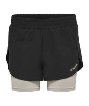 Hummel Mt Track 2 In 1 Short Damen Schwarz F2001 - schwarz