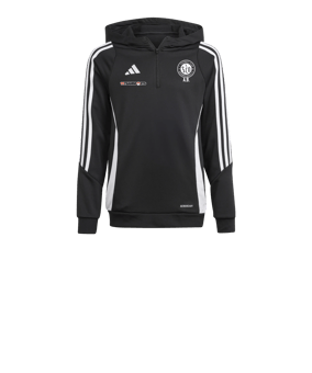 adidas Tiro 24 Hoody Kids Schwarz Weiss