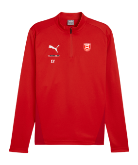 PUMA teamGOAL Training 1/4 Zip Sweatshirt Rot F01