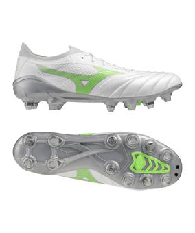 Mizuno Morelia Neo Beta Elite Mix SG Frontier Weiss Grün F37 - weiss