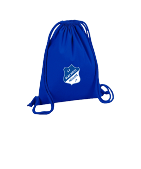 Merch Organic Premium Cotton Gymsack Bright Royal  | #logo 4c
