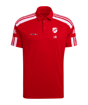 adidas Squadra 21 Poloshirt Rot Weiss