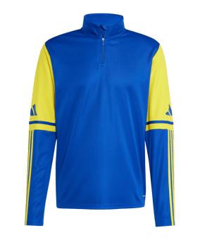 adidas Squadra 25 HalfZip Sweatshirt Blau Gelb - blau