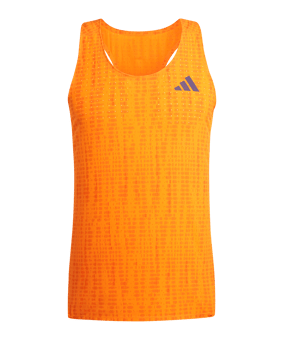 adidas Adizero Running Singlet T-Shirt Beige - beige