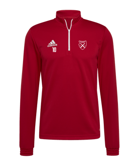adidas Entrada 22 HalfZip Sweatshirt Rot