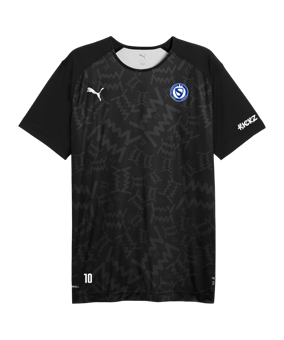 PUMA Teamjaws Graphic Ss Shooting Hemd Schwarz F01