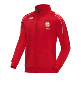 JAKO Classico Polyesterjacke Rot Weiss F01