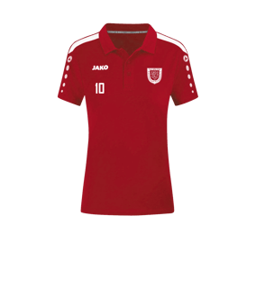 JAKO Power Poloshirt Damen Rot Weiss F100