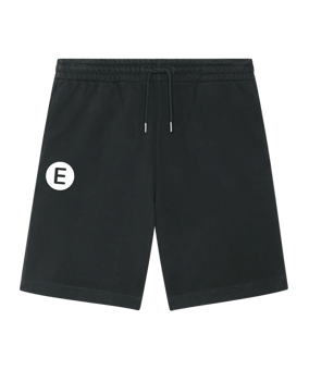 E wie einfach E-Logo Sweatshort Schwarz - schwarz