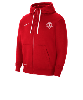 Nike Park 20 Fleece Kapuzenjacke Rot Weiss F657