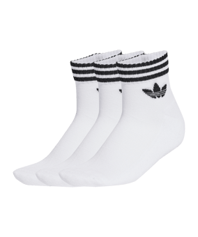 adidas 3 Stripes Ankle 3er Pack Socken Weiß - weiss