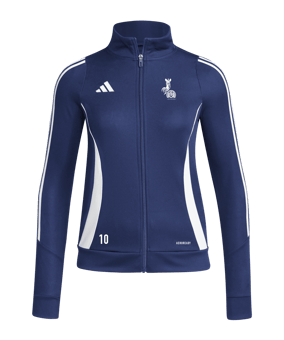 adidas Tiro 24 Trainingsjacke Damen Blau Hockey Logo