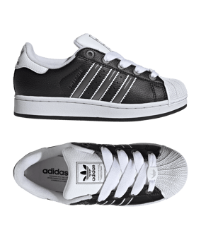 adidas Originals Superstar II Kids Schwarz - schwarz