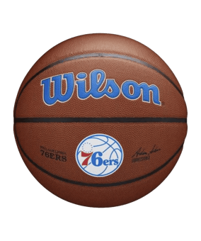 Wilson NBA Philadelphia 76ers Basketball Indoorball Gold - braun