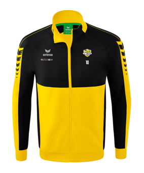 Erima Six Wings Trainingsjacke Kids Gelb Schwarz