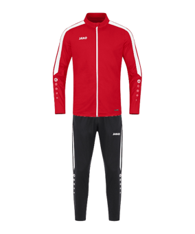 JAKO Polyester Power Trainingsanzug Damen Rot F100 - rot